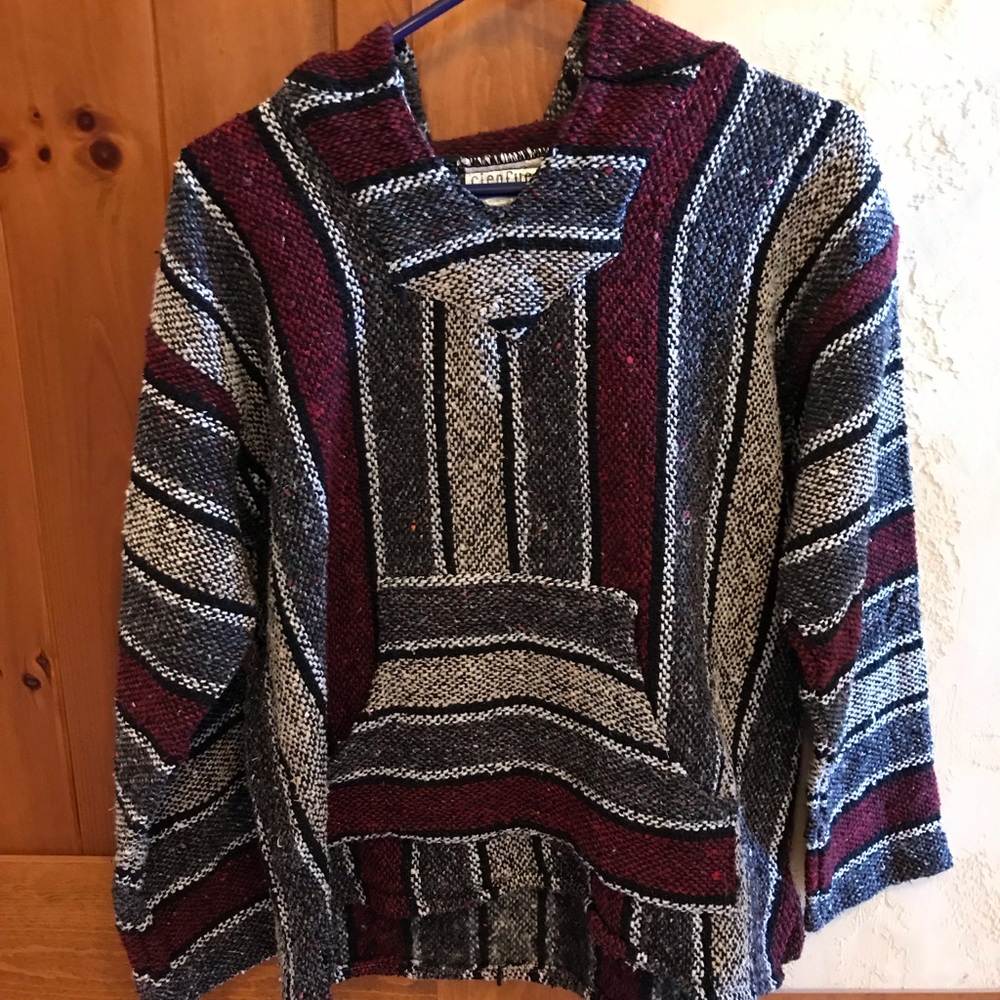 Baja Hoodie/Unisex Mexican Jerga Hoodie